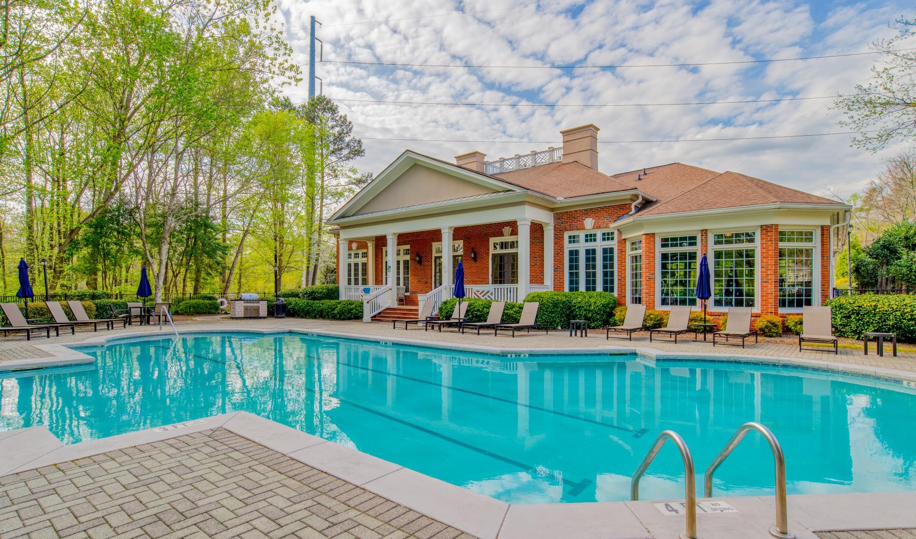 The essence of exceptional living a swimming pool in front of a house